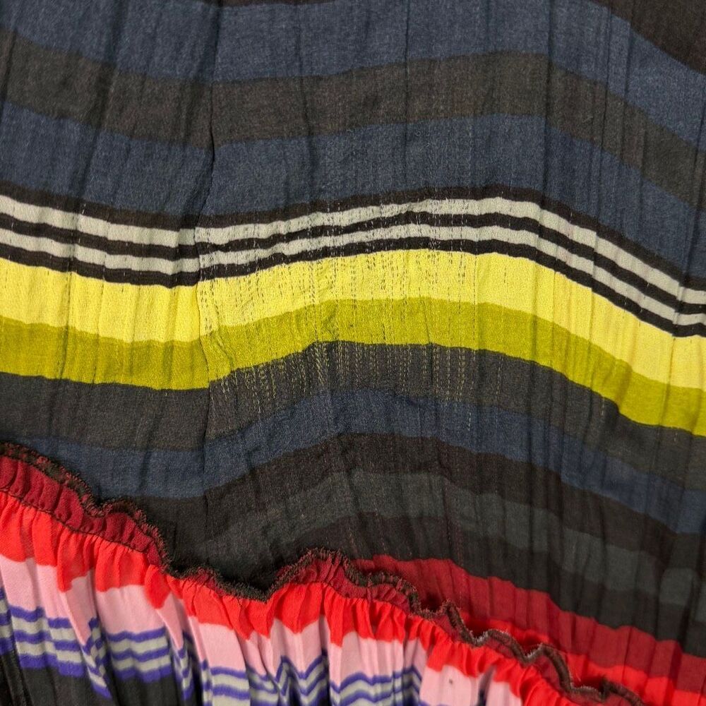 Free People Medium Pleated Hi-Low Skirt Flaws - Picture 5 of 8